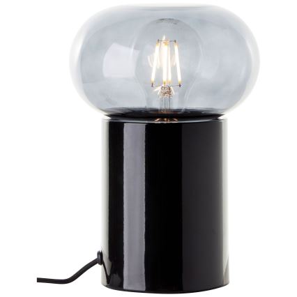 Brilliant - Stolná lampa KNUT 1xE27/25W/230V čierna/číra