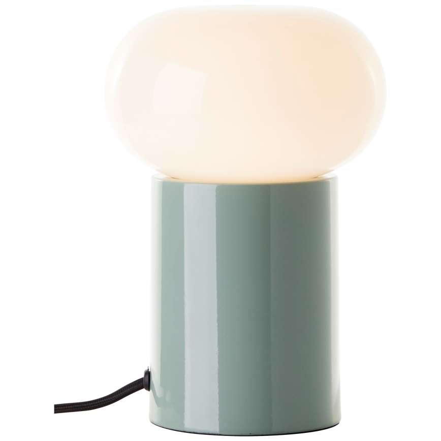 Brilliant - Stolná lampa KNUT 1xE27/25W/230V zelená/biela
