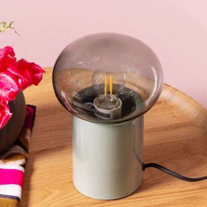 Brilliant - Stolná lampa KNUT 1xE27/25W/230V zelená/číra