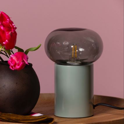 Brilliant - Stolná lampa KNUT 1xE27/25W/230V zelená/číra