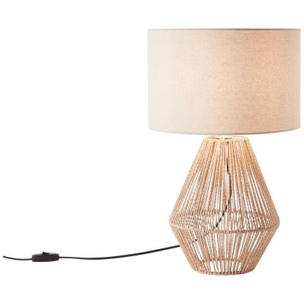 Brilliant - Stolná lampa LARAINE 1xE27/42W/230V béžová