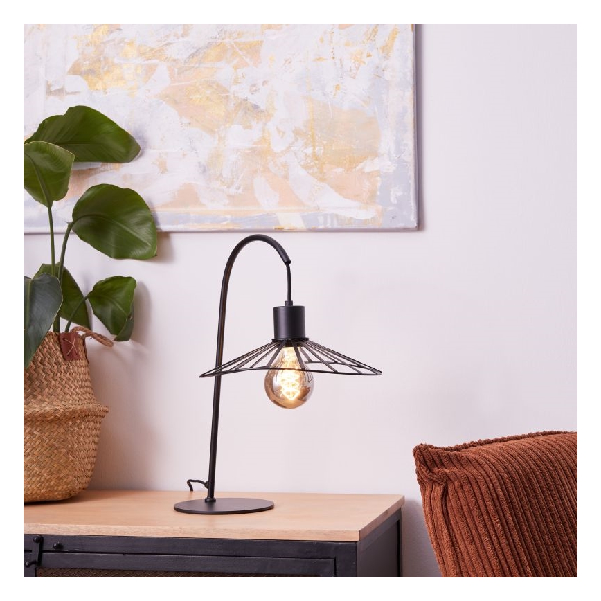 Brilliant - Stolná lampa LEIKA 1xE27/52W/230V čierna