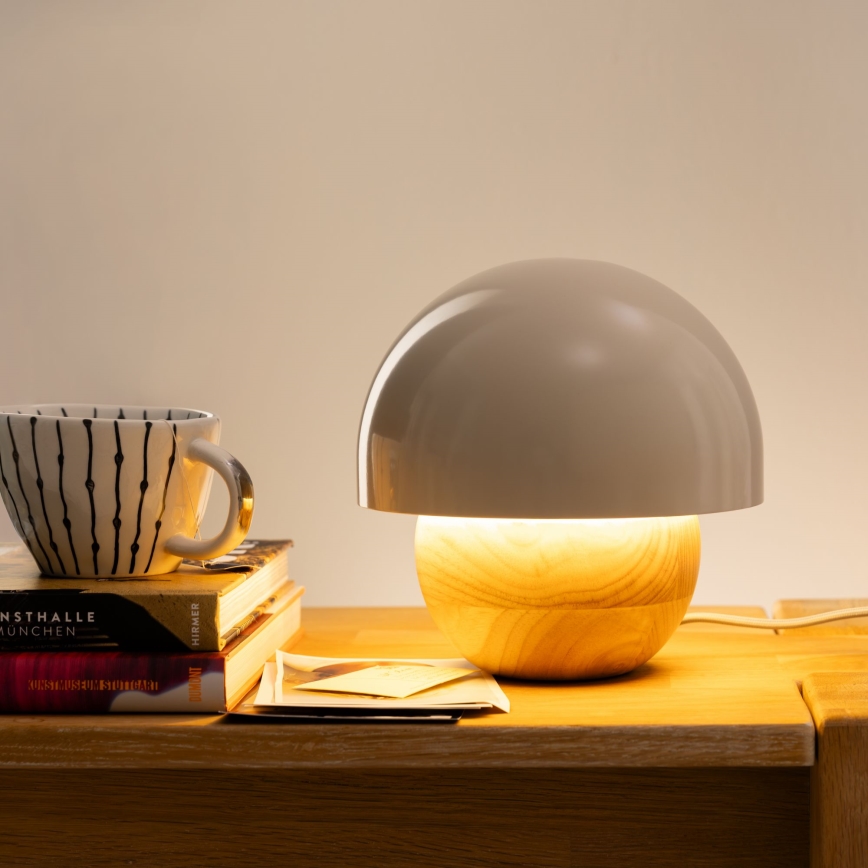 Brilliant - Stolná lampa NALAM 1xE14/40W/230V šedá/jaseň