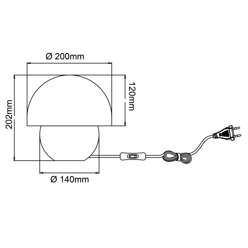 Brilliant - Stolná lampa NALAM 1xE14/40W/230V šedá/jaseň