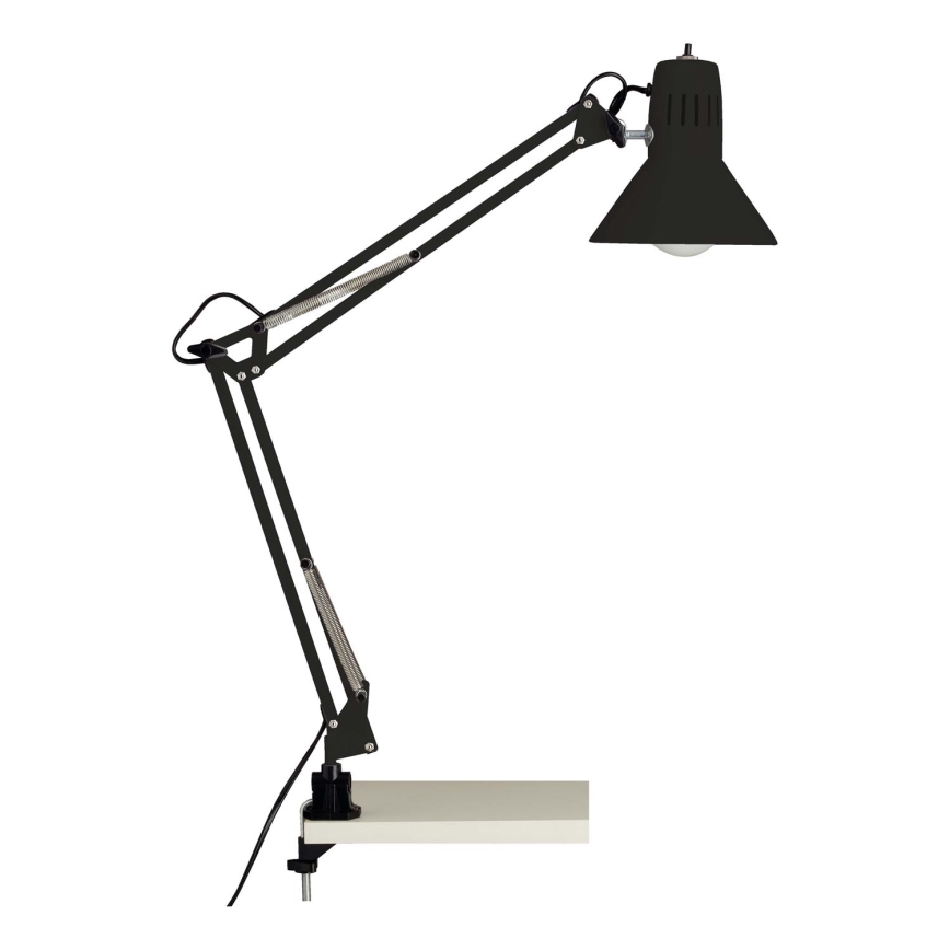 Brilliant - Stolná lampa s klipom HOBBY 1xE27/40W/230V čierna