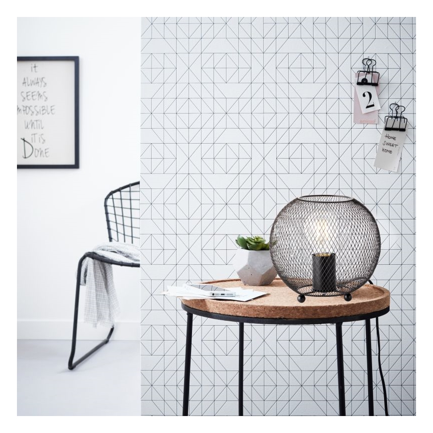 Brilliant - Stolná lampa SOCO 1xE27/60W/230V čierna