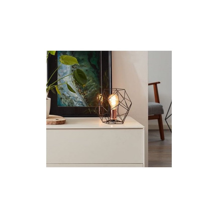 Brilliant - Stolná lampa SYNERGY 1xE27/60W/230V čierna/meď