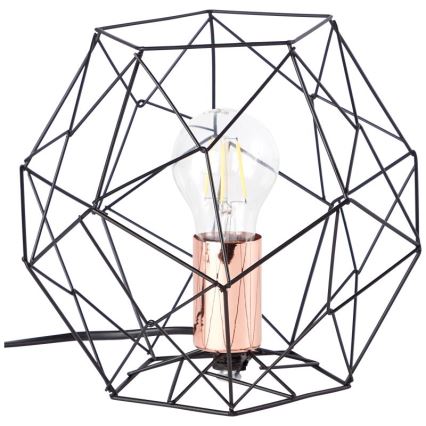 Brilliant - Stolná lampa SYNERGY 1xE27/60W/230V čierna/meď