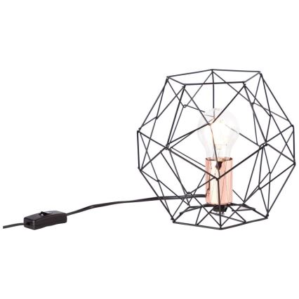 Brilliant - Stolná lampa SYNERGY 1xE27/60W/230V čierna/meď