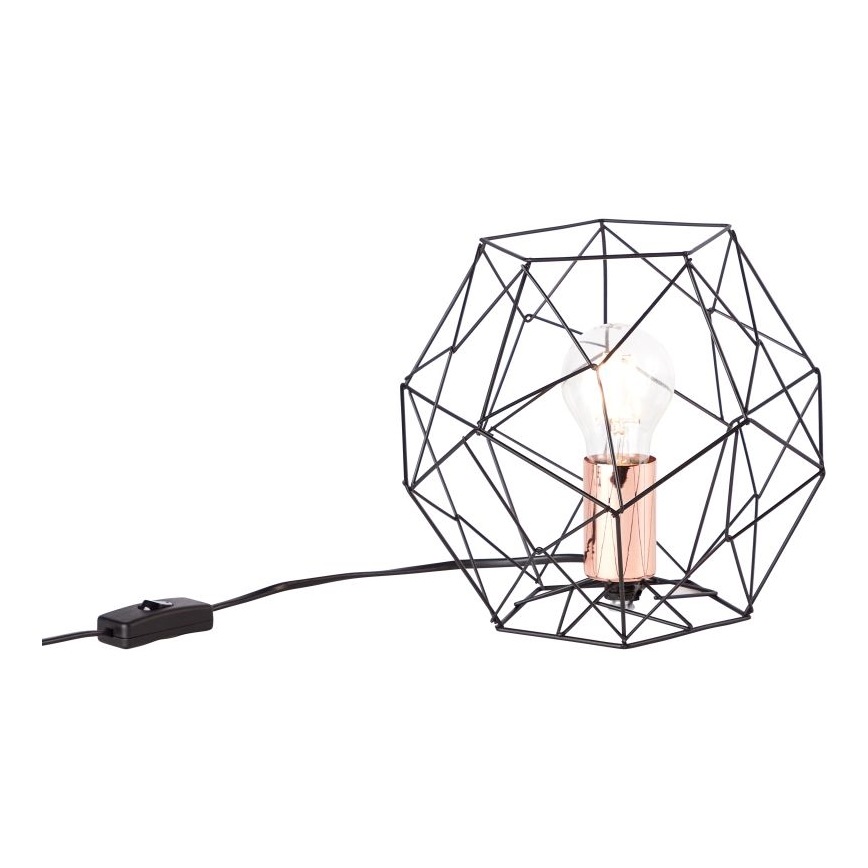 Brilliant - Stolná lampa SYNERGY 1xE27/60W/230V čierna/meď