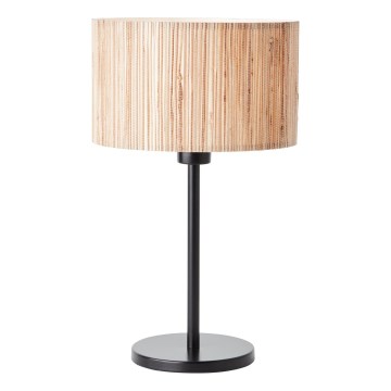Brilliant - Stolná lampa WIMEA 1xE27/52W/230V čierna/béžová