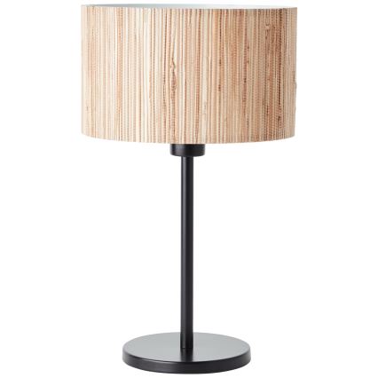 Brilliant - Stolná lampa WIMEA 1xE27/52W/230V čierna/béžová