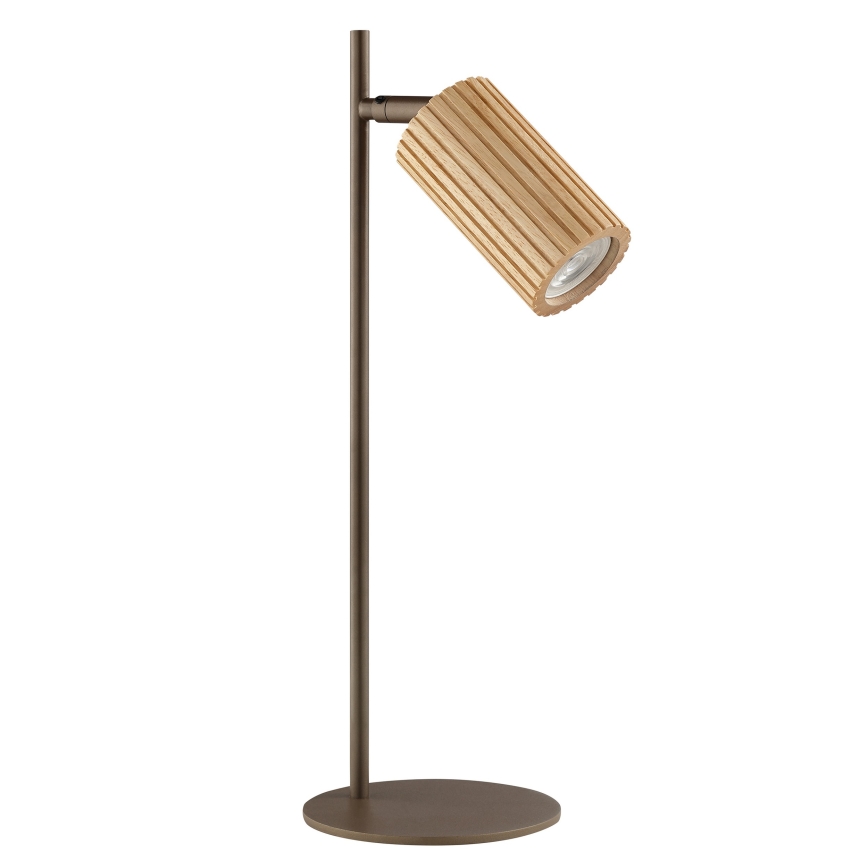 Brilliant - Stolová lampa LAKEWOOD 1xGU10/10W/230V hnedá