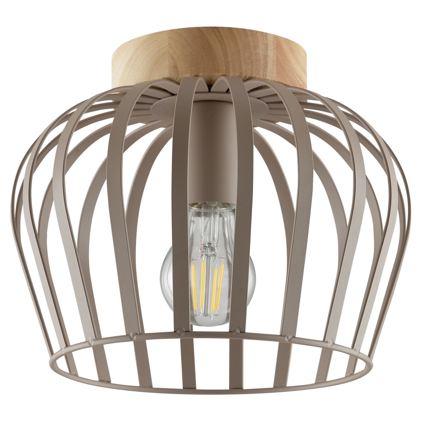 Brilliant - Stropné svietidlo NORDIC CAGE 1xE27/20W/230V pr. 25 cm béžové