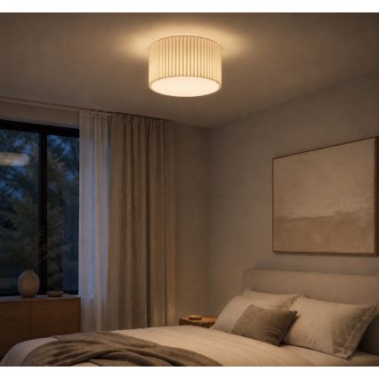 Brilliant - Stropné svietidlo VELIN 2xE27/20W/230V priemer 35 cm krémové