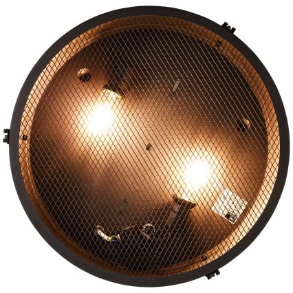 Brilliant - Stropné svietidlo ZOIS 2xE27/28W/230V priemer 42 cm čierne