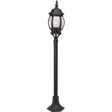 Brilliant - Vonkajšia lampa ISTRIA 1xE27/60W/230V 112 cm IP23 čierna