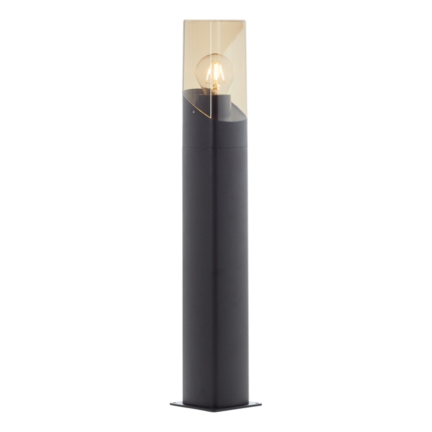 Brilliant - Vonkajšia lampa MINOU 1xE27/10W/230V 60 cm IP44 čierna/dymová