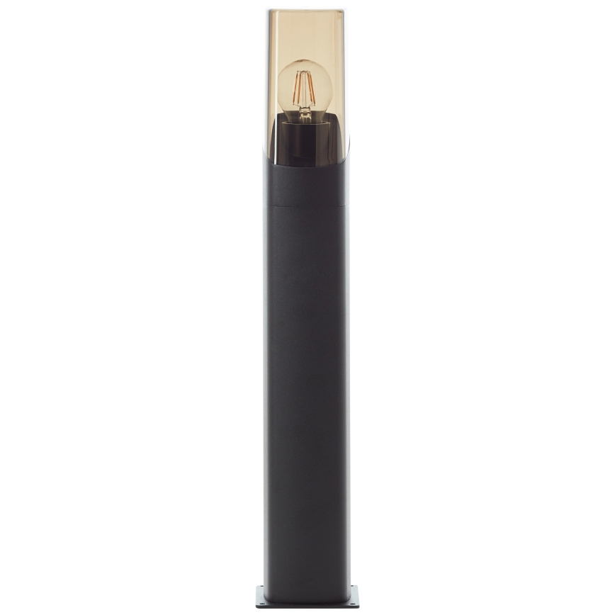 Brilliant - Vonkajšia lampa MINOU 1xE27/10W/230V 60 cm IP44 čierna/dymová