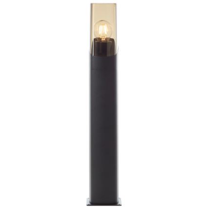 Brilliant - Vonkajšia lampa MINOU 1xE27/10W/230V 60 cm IP44 čierna/dymová
