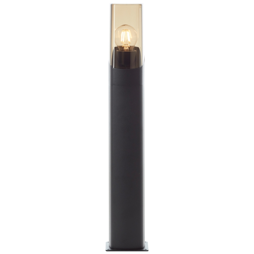 Brilliant - Vonkajšia lampa MINOU 1xE27/10W/230V 60 cm IP44 čierna/dymová