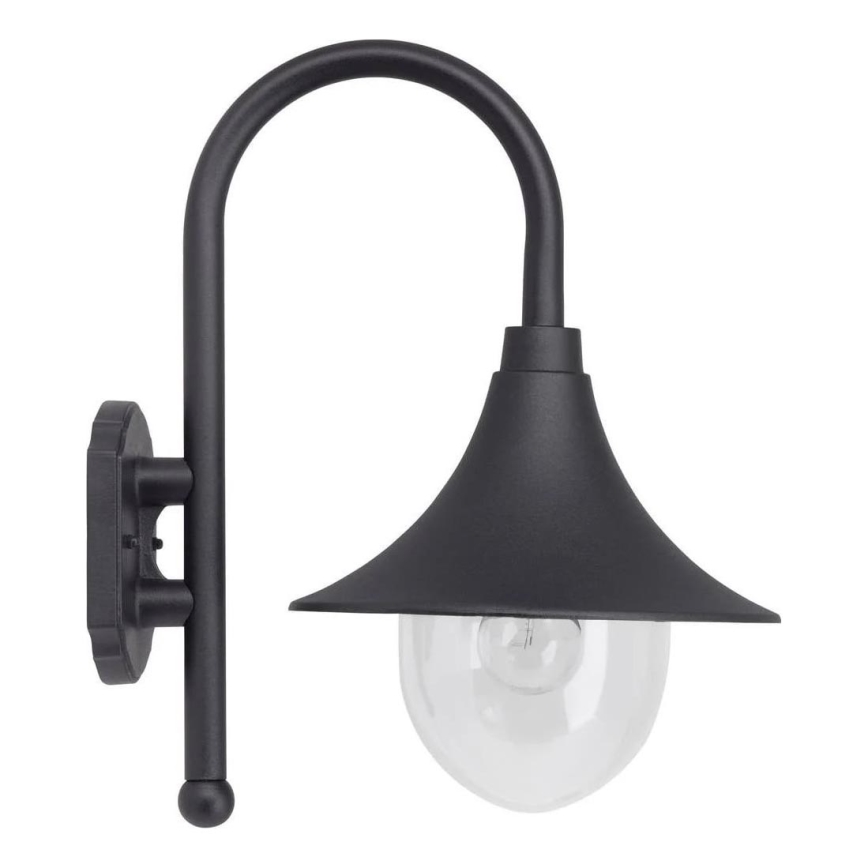 Brilliant - Vonkajšia nástenná lampa BERNA 1xE27/60W/230V IP44 čierna