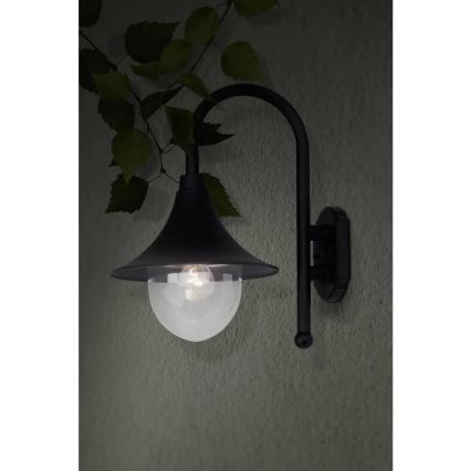 Brilliant - Vonkajšia nástenná lampa BERNA 1xE27/60W/230V IP44 čierna