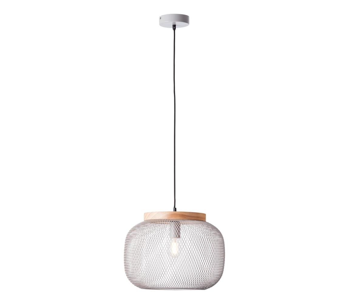 Brilliant - Závesné svietidlo na lane GIADA 1xE27/40W/230V pr. 39 cm sivá 99111/40