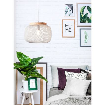 Brilliant - Závesné svietidlo na lane GIADA 1xE27/40W/230V pr. 39 cm sivá