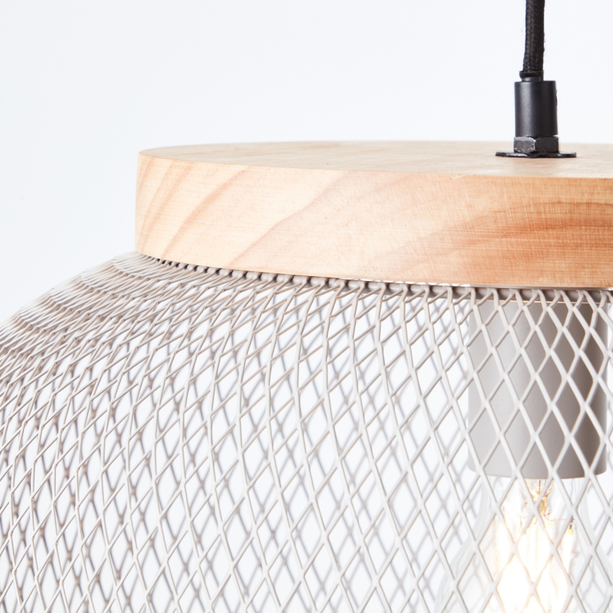 Brilliant - Závesné svietidlo na lane GIADA 1xE27/40W/230V pr. 39 cm sivá