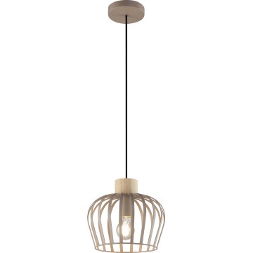 Brilliant - Závesné svietidlo NORDIC CAGE na lankách 1xE27/20W/230V pr. 25 cm béžové