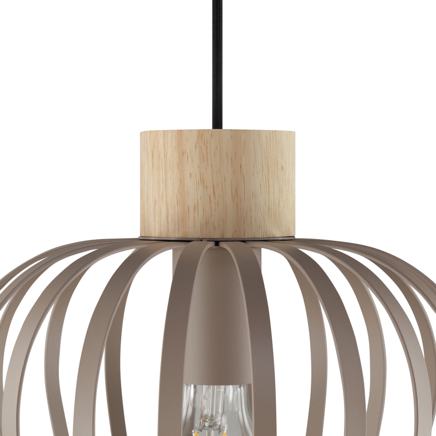 Brilliant - Závesné svietidlo NORDIC CAGE na lankách 1xE27/20W/230V pr. 25 cm béžové