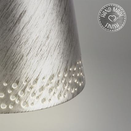 Brilo - LED stmievateľná nabíjateľná dotyková vonkajšia stolová lampa KIKI LED/2,6W/5V IP44 2600 mAh strieborná