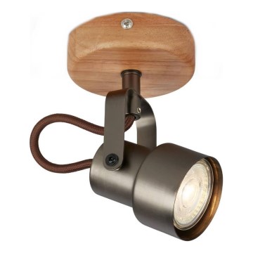 Brilo - LED bodové svietidlo TAHUN 1xGU10/5W/230V hnedé