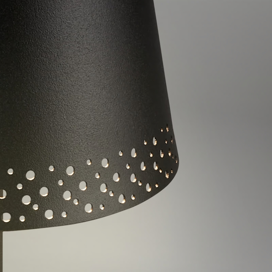 Brilo - LED stmievateľná nabíjacia dotyková vonkajšia stolová lampa KIKI LED/2,6W/5V IP44 2600 mAh čierna