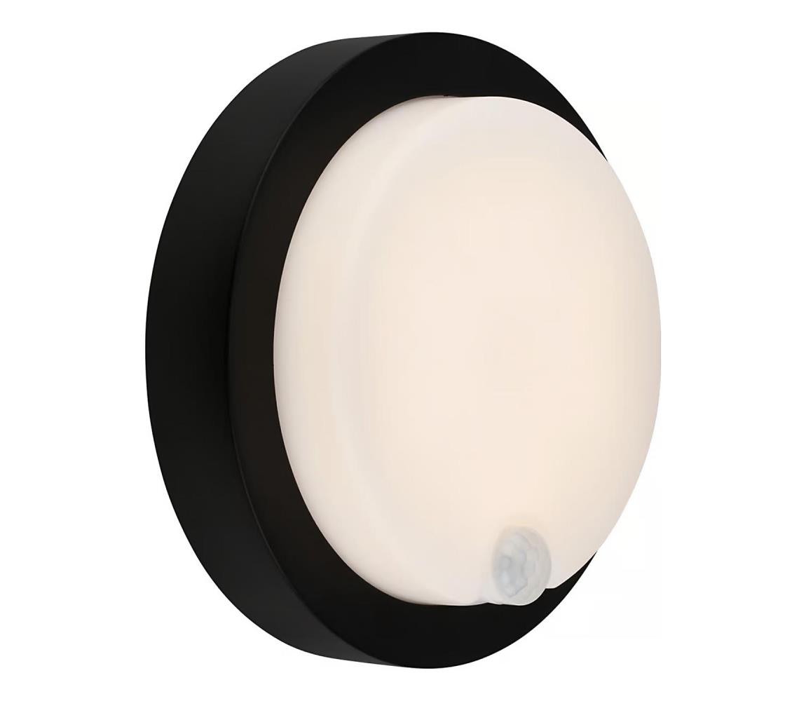 Brilo - LED nabíjateľné vonkajšie nástenné svietidlo so senzorom LED/4W/5V 4400 mAh IP44 čierne 3765015