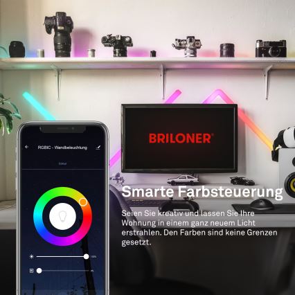Brilo - LED RGBIC Stmievaťelný svetelný pás Smart LED/24W/230V Wi-Fi Tuya