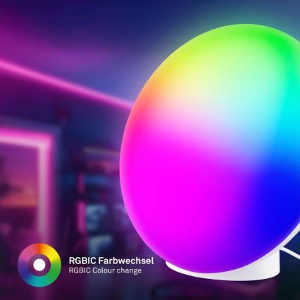 Brilo - LED RGBIC stmievateľná nabíjacia stolová lampa TARA LED/6W/5V 3000-6500K Wi-Fi Tuya + diaľkové ovládanie