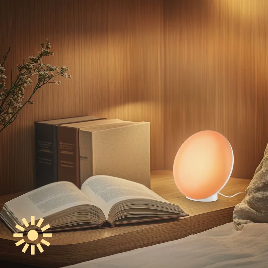 Brilo - LED RGBIC stmievateľná stolová lampa TARA LED/6W/230V 3000-6500K biela + diaľkové ovládanie