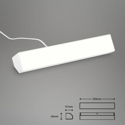 Brilo - LED RGBW Stmievateľná stolná lampa LED/9W/230V 3000-6500K Wi-Fi Tuya + diaľkové ovládanie