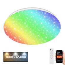 Brilo - LED RGBW Stmievateľné kúpeľňové svietidlo LED/19W/230V 3000-6500K IP44 Wi-Fi Tuya + diaľkové ovládanie