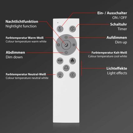 Brilo - LED RGBW Stmievateľné stropné svietidlo SLIM LED/24W/230V 3000-6500K 100x25 cm + diaľkové ovládanie