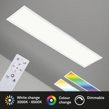 Brilo - LED RGBW Stmievateľné stropné svietidlo SLIM LED/40W/230V 3000-6500K + diaľkové ovládanie