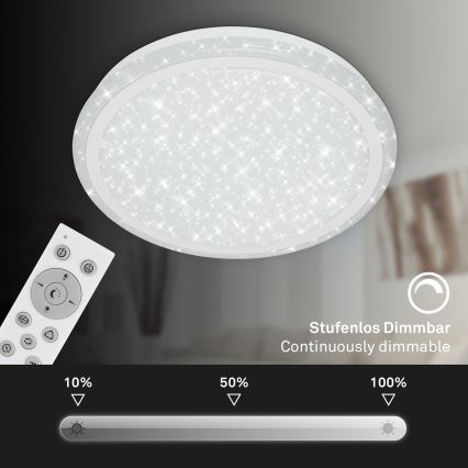 Brilo - LED RGBW Stmievateľné stropné svietidlo STARRY SKY LED/24W/230V 3000-6500K + diaľkové ovládanie