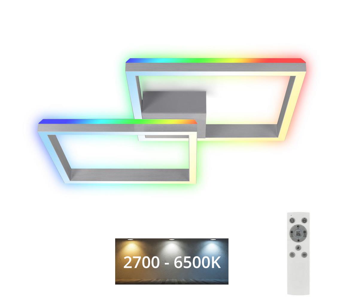 Brilo - LED RGBW Stmievateľný prisadený luster FRAME 2xLED/17W/230V 2700-6500K+ DO 3753-019