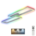 Brilo - LED RGBW Stmievateľný prisadený luster FRAME 2xLED/21W/230V 2700-6500K + diaľkové ovládanie