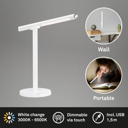 Brilo - LED Stmievateľná dotyková stolná lampa EVERYWHERE LED/1,5W/5V 3000-6500K