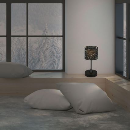 Brilo - LED stmievateľná nabíjateľná vonkajšia stolová lampa LOLE LED/3W/5V 2000mAh IP44 čierna