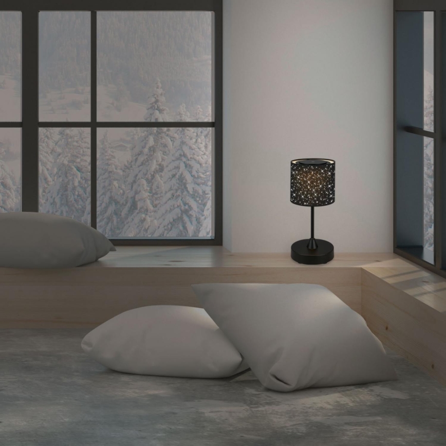 Brilo - LED stmievateľná nabíjateľná vonkajšia stolová lampa LOLE LED/3W/5V 2000mAh IP44 čierna