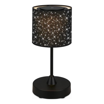 Brilo - LED stmievateľná nabíjateľná vonkajšia stolová lampa LOLE LED/3W/5V 2000mAh IP44 čierna